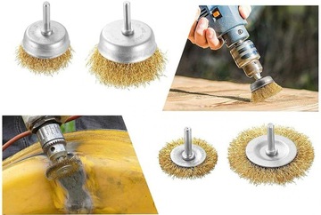 ZESTAW DRUCIANYCH SZCZOTEK DO WIERTARKI 5 szt