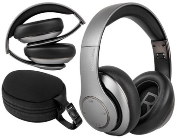 SŁUCHAWKI BEZPRZEWODOWE NAUSZNE BT KRUGER&MATZ MIKROFON BLUETOOTH SKŁADANE