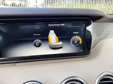 Mercedes Klasa S W222 Coupe AMG S 63 AMG 585KM 2015 MERCEDES-BENZ S63 AMG Coupe, V8 5,5l 585KM * 4X4 / 4Matic * Bogata wersja, zdjęcie 14