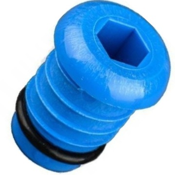 KOREK ZATYCZKA ZAŚLEPKA DO PRÓB SZCZELNOŚCI CIŚNIENIA RUR PEX 32mm NIEBIESK