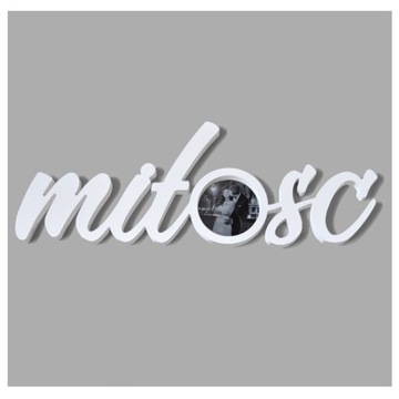 Ramka MIŁÓŚĆ - dla zakochanych - 14 kolorów - 47 x 17 - ślub - zaręczyny