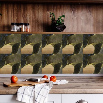 АБСТРАКТНЫЕ ЛИСТЬЯ ПЕСОК ПЛИТКА ПВХ 25x25 см