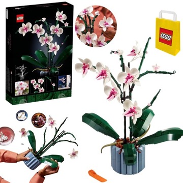 LEGO CREATOR EXPERT ICONS ORCHIDEA STORCZYK ZESTAW KWIAT + TORBA NA PREZENT
