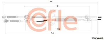 COFLE 2CB.VK015 VÝPLET TÁHLA RUČNÍ SKŘÍŇ ŘAZENÍ