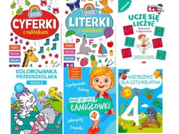 Super pakiet czterolatka NAKLEJKI dla dzieci