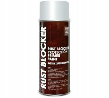 FARBA SPRAY NA RDZĘ RUST BLOCKER SZARY J 400ml 4w1