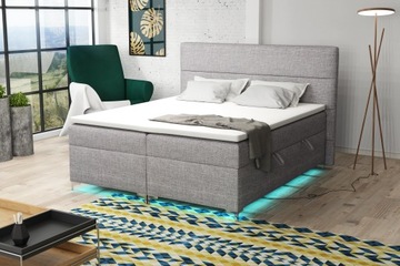 Łóżko Kontynentalne Boxspring Opcja LED ZL010 140