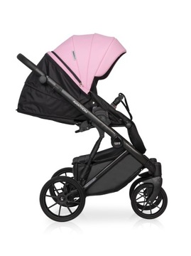 RIKO BASIC MONTANA ECCO ДЕТСКАЯ КОЛЯСКА 3В1 - ЦВЕТ 14 КОНФЕТА С АДАПТЕРАМИ