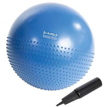 PIŁKA GIMNASTYCZNA DO ĆWICZEŃ FITNESS PILATES JOGA REHABILITACYJNA 55cm HMS