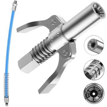 KOŃCÓWKA SMAROWNICA KALAMITKA SZYBKOZŁĄCZKA 10000 PSI HD +GRATIS WĘŻYK 30cm