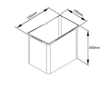 КОНТЕЙНЕР ДЛЯ СЕГРЕГАЦИИ МУСОРОВ БАНКА ДЛЯ МУСОРОВ С КРЫШКОЙ 8Л