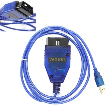 KABEL PRZEWÓD INTERFEJS VAG-COM VW SKODA AUDI SEAT OBD2 OBDII VAG KKL USB
