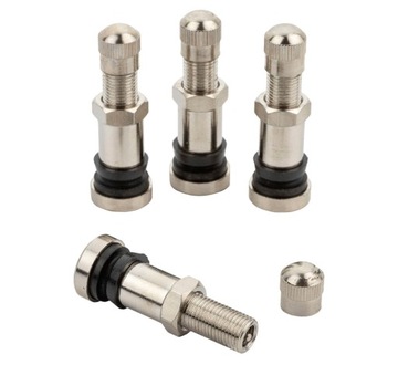 Zawór metalowy NIKLOWANY do felg BBS 8,3mm - 4szt