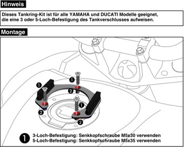 Yamaha YZF-R1 2002-2004 Tankring Lock-it