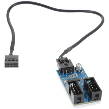 Adapter z 9-pinowym złączem USB do karty rozszerzającej