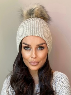 KOMPLET DAMSKI CZAPKA BEANIE SZALIK SZAL DUŻY ZESTAW CIEPŁY ELEGANCKI KOLOR