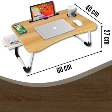 СКЛАДНОЙ СТОЛИК ДЛЯ НОУТБУКА, ПЛАНШЕТНОГО КОМПЬЮТЕРА С ПОЛКОЙ
