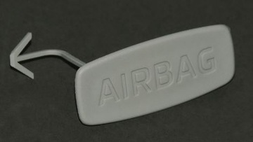 ZAŚLEPKA NAKŁADKA SŁUPKA AIRBAG JASNO SZARA SKODA