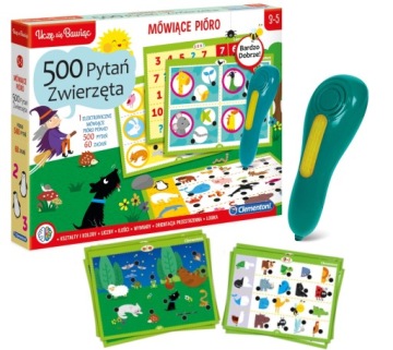 MÓWIĄCE PIÓRO 500 PYTAŃ ZWIERZĘTA CLEMENTONI