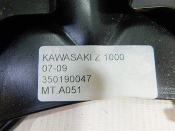 MOCOWANIE TABLICY BŁOTNIK KAWASAKI Z 1000 07-09 350190047