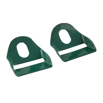 SPINKI BLASZKI POMOCNICZE DO OBEJMY ZIELONE RAL 6005 - KOMPLET