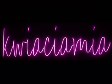 NKWIACIAR NEON LED FLEX NAPIS Kwiaciarnia ŚWIDNIK