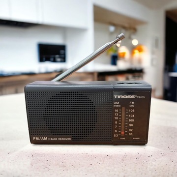 ПОРТАТИВНАЯ РАДИО Mini Small FM AM TS 455 + батарейки TIROSS