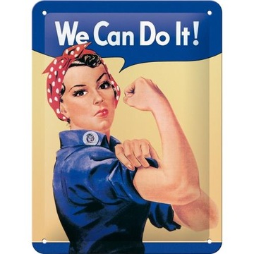 Plakat metalowy We can do it Damy Radę