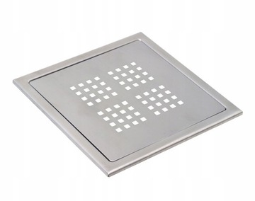 KRATKA ŚCIEKOWA TEBO SREBRNA KOPENHAMN LUX 200MM