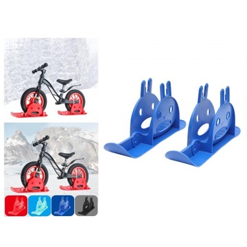 Балансировочный велосипед Сани для сноуборда Сани для снегохода Подарок без педали Синий