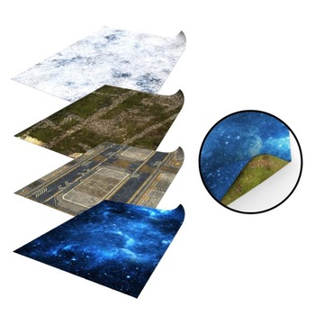 MATA DWUSTRONNA GUMOWA GUILDBALL 5 WZORÓW 91x91CM