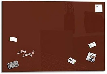 GLAS EXPERT SMART GLASS BOARD - MAGNETYCZNA TABLICA SZKLANA 48x48CM BRĄZOWA
