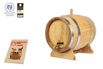 Дубовая бочка 15л для виски, самогона, вина, ликеров (с сертификатом ПЖ)