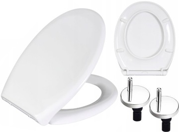 ЖЕСТКОЕ СИДЕНЬЕ ДЛЯ УНИТАЗА, МЕДЛЕННО ЗАКРЫВАЮЩЕЕСЯ, АНТИБАКТЕРИАЛЬНОЕ, ВЫПУСК ИЗ ДЮРОПЛАСТА