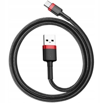 Кабель Baseus Cafule, USB-A - USB-C 3А, 1м, QC3.0
