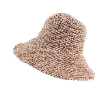 Moda wiadro kapelusz Naturalne rafia typu Bucket d