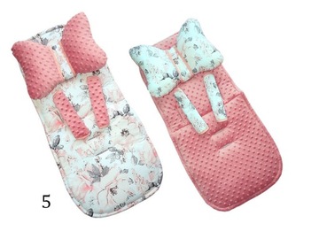 ВСТАВКА ДЛЯ КОЛЯСКИ MINKY С БАБОЧКОЙ И РЕМНЯМИ