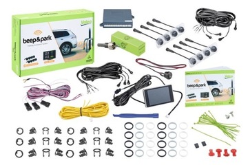 VALEO ZESTAW PARKOWANIA PRZÓD/TYŁ 8 CZUJNIKÓW Z WYŚWIETLACZEM LCD