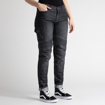 SPODNIE JEANS BROGER LADY BLACK W32L30 32/30