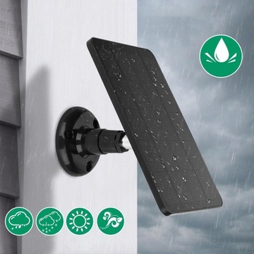 ЗАРЯДНОЕ УСТРОЙСТВО С СОЛНЕЧНОЙ ПАНЕЛЬЮ 10ВТ 5В ДЛЯ НАРУЖНЫХ КАМЕР СИСТЕМЫ БЕЗОПАСНОСТИ