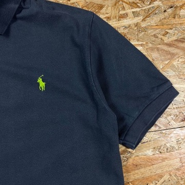 Koszulka POLO RALPH LAUREN Męska M Lato Slim szara