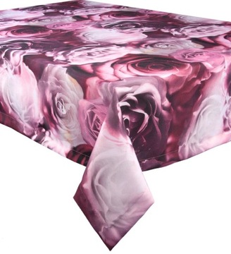 Obrus szyty na wymiar Az-156 Róże Bordo