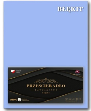 Prześcieradło Tradycyjne Bawełniane Bez Gumki 120x200 Grube Polskie Premium