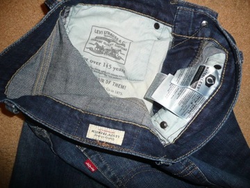 Spodnie dżinsy LEVIS 512 W31/L32=41,5/105m jeansy PREMIUM