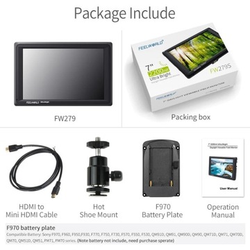 Монитор Feelworld FW279 с диагональю 7 дюймов