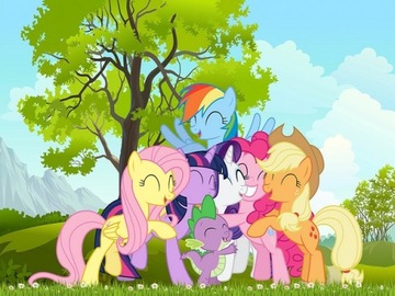 Fototapeta Przyjaźń to Magia My Little Pony Bajk na Wymiar Flizelina