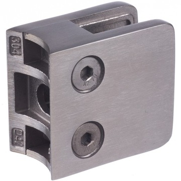 UCHWYT ZACISKOWY DO SZKŁA SZYBY BALUSTRADY INOX