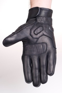 ПЕРЧАТКИ ДЛЯ МОТОЦИКЛА HUSAR MAVERIK КОЖАНЫЕ черные