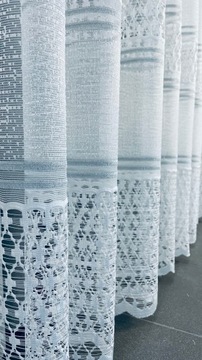 FIRANA SZYTA NA WYMIAR OD ROYAL FIRANY PIĘKNA DEKORACJA GATUNEK 1 SREBRO