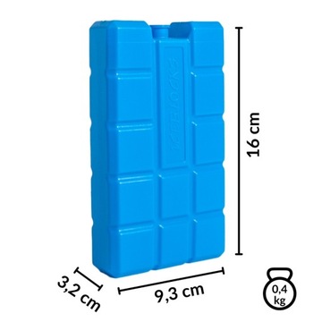 2 x 400 мл морозильная вставка Kamai Coolbox для дорожных холодильников, синяя